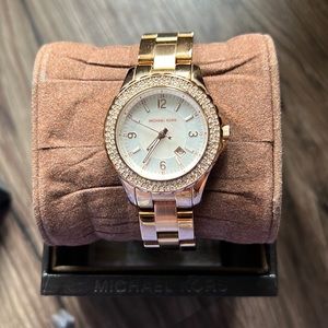 Rose gold Michael Kors watch